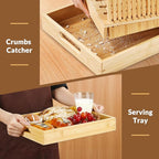 Slicer for Homemade Loaves – Adjustable Bamboo Bread Cutter, Wide Sourdough Slicing Guide, Gift for Home Bakers
