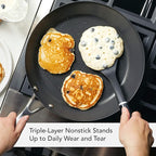 KitchenAid 71010 3-Ply Base Brushed Stainless Steel Nonstick Frying Pan/Fry Pan/Skillet, 12 Inch