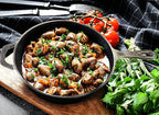 Utopia Kitchen Cast Iron Frying Pan 10.25 Inch, Cast Iron Chefs Pan, Pre Seasoned Skillet, Safe Grill Cookware for Indoor & Outdoor Use, Black