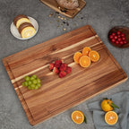 GAOMON 20x15 Inch Acacia Cutting Board for Kitchen, Large Wooden Cutting Board with Juice Groove, 1.5" Thick Chopping Board for Meat Vegetables and Cheese, Charcuterie Board