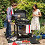 30" Square Fire Pit Mat/Under Grill Mat Fireproof Waterproof Oil-Proof, 4 Layers Fireproof Mat Fire Pit BBQ Pad Protect Mat for Deck Patio Grass Outdoor Wood Burning Fire Pit and BBQ Smoker