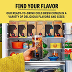 Wandering Bear Straight Black Organic Cold Brew Coffee On Tap, Iced Coffee Drink - Extra Strong, Bold, Smooth, No Sugar Added, Shelf-Stable, Ready to Drink, 100% Organic - 128 fl oz (1 gallon)