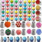 359PCs Cake Decorating Baking Supplies Kit, Baking Set with 66 Piping Tips, Icing Bags and Tips Set for Beginners,Baking Tools,Cupcake Decorating Kit