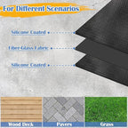 Ogrmar 48 x 30 Inch Under Grill Mats for Outdoor Grill, Indoor Fire Pit/Fireplace Mat, Waterproof Oil-Proof Grill Floor Pads, BBQ Mat Protector for Deck, Patio and Grass (48 * 30 Inch)