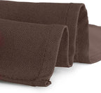 Gee Di Moda Rectangle Tablecloth - 90 x 156 Inch Chocolate Table Cloth for 8 Foot Table with Floor-Length Drop - Heavy Duty Washable Fabric - 8 Ft Buffet Table, Holiday Party, Wedding & Baby Shower