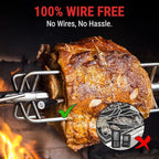 ThermoPro TempSpike Wireless Meat Thermometer for Grilling and Smoking, 500ft Bluetooth Meat Thermometer with Wireless Probe, Ideal for Sous Vide Smoker Rotisserie BBQ Oven Smoker