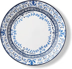 Corelle Vitrelle 18-Piece Service for 6 Dinnerware Set, Triple Layer Glass and Chip Resistant, Lightweight Round Plates and Bowls Set, Portofino