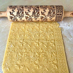 Embossing Rolling Pin Designed in Cooperation between Algiscrafts and Pottery by Jas FLORAL VINE for Ceramic and Cookies