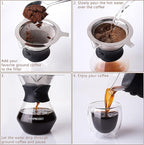 Mixpresso Gooseneck Pour Over Coffee Kettle - Barista Pour Control Design for Tea, 1.2 Liter (40 Oz) High-Grade Stainless Steel Drip Induction Cooker, Copper Stovetop Kettle