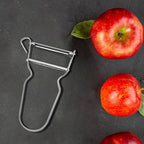 3pcs Genuine Inox Handle Straight Blade Peeler for Kitchen - Star Potato & Fruit Vegetable Metal Blade Rex Speed Bar