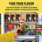 Wandering Bear Organic Caramel Cold Brew Coffee On Tap, Iced Coffee Drink - Extra Strong, Bold, Smooth, No Sugar Added, Shelf-Stable, Ready to Drink,Gluten Free & Vegan -16 Servings of 6fl.oz -96fl.oz