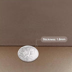 Leather Table Pad,1.8mm Thick,40x90 Inch,Dining Table Pad,Table Pads for Dining Room Table Rectangular,Table Protector for Dining Room Table,(Mud Color+Champagne Gold,40x90)