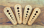 Handmade Cherry Hardwood Herb Stripper – Multi-Size Holes for Rosemary, Thyme, Oregano – Artisanal Kitchen Tool from Central Kentucky Woodshop, Food-Safe Finish