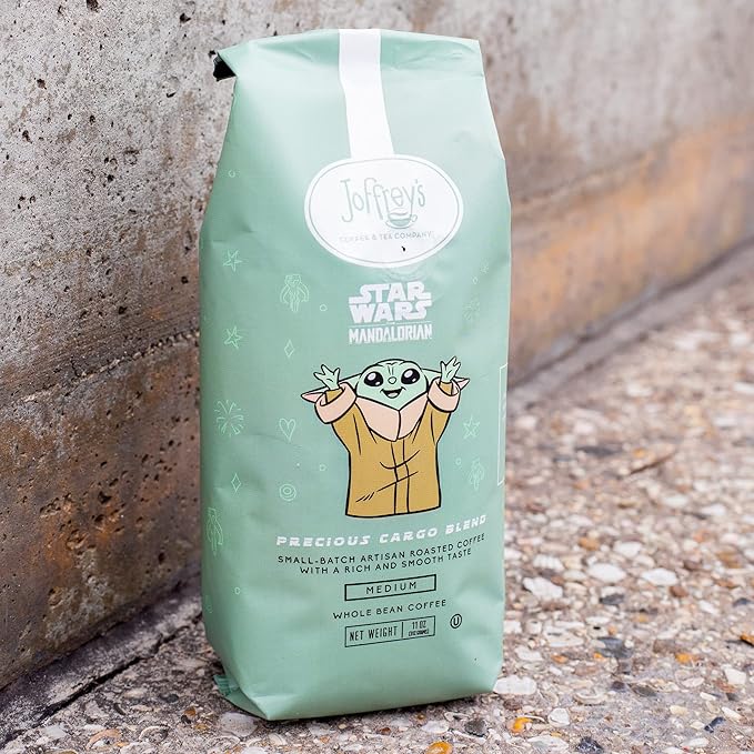 Joffrey's Coffee - Star Wars The Mandalorian - Precious Cargo Blend, Star Wars Licensed Coffee Collection, Artisan Medium Roast, Rich & Smooth Taste, Brew or French Press (Ground, 11oz)