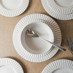 Christian Siriano Lusso 16-Piece Dinnerware Set Stoneware, White