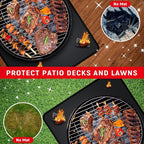 90 x 48 inch Under Grill Mats for Outdoor Grill, Double-Sided Fireproof, Oil and Waterproof Protective Mat for Grass and Deck, Outerdoor BBQ Fire Pit Fireplace Mat