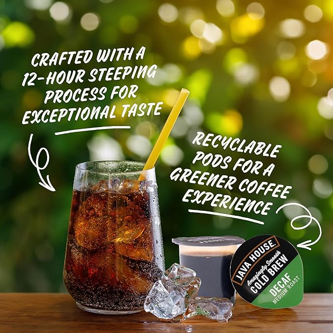 Java House Cold Brew Coffee Concentrate Single Serve Liquid Pods, (6 Count of 1.35 Fl Oz Pods) 8.1 Fl Oz, Pack of 6,Total 36 count