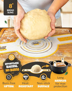 Sourdough Kit inkl. 7 different Bread Making Tools like a 9 inches Sour dough Banneton Bread Proofing Basket - Bread Making Kit, Banneton-Basket, Sourdough-Starter-Kit-Supplies, Baking-Kit
