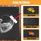 TOHONFOO 80 x 48 in Large Grill Mats for Outdoor Grill - BBQ Grill Mats to Protect The Deck, Patio, Pavers - Easy to Clean Grilling Mats - 0.6mm