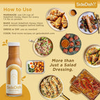 SideDish Honey Dijon Dressing (Pack of 3) – Seed Oil Free Made w/Avocado Oil – Refined Sugar Free, Dairy & Gluten Free Dip & Marinade – Paleo Honey Mustard Dressing for Dips, Sauces