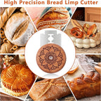 UFO Bread Lame Cutter for Homemade Sourdough,Bread Scorer Tool for Sourdough with 5 Blades and Storage Cover,Slashing Tool Bread Cutting Knife for Artisan Bread and Makers (Lotus-red)
