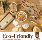 9" Round and 10" Oval Banneton Bread Proofing Baskets and Sourdough Bread Baking Supplies, A Complete Sourdough Kit with Bread Lame, Danish Whish, Bowl & Dough Scraper, 2 Bread Slings, and Baking Mat