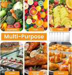 6 Pack Full Size Baking Sheet Pan, Aluminum Commercial Cookie Sheet Pan, Durable & Anti-Stick 26”x 18”