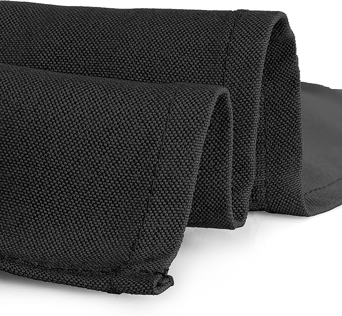 Gee Di Moda Rectangle Tablecloth - 70 x 120 Inch Black Table Cloth for 6 or 8 Foot Rectangle Table - Heavy Duty Washable Fabric - for Buffet Table, Holiday Party, Dinner, Wedding & Baby Shower
