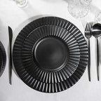 Christian Siriano Lusso 32-Piece Dinnerware Set Stoneware, Black